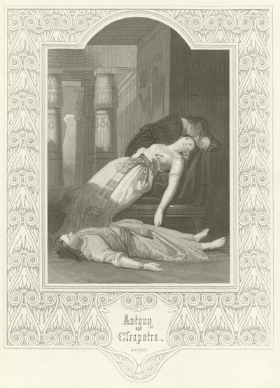 Antonius en Cleopatra, Act V, Scene II door Joseph Kenny Meadows